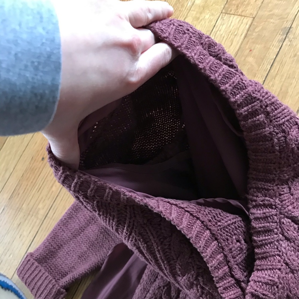 Anthro Moth Ella Cable Knit Sweater Shirt Layered - Picture 5 of 8